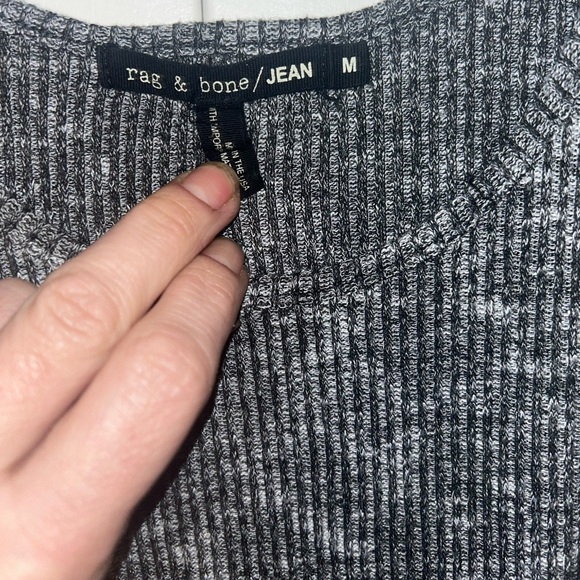 🩶EUC Rag & Bone Heather Gray Ribbed Racerback Tank Top🩶 - Picture 4 of 5